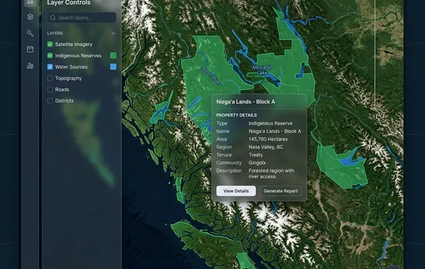 Visor geográfico para monitoreo y análisis territorial